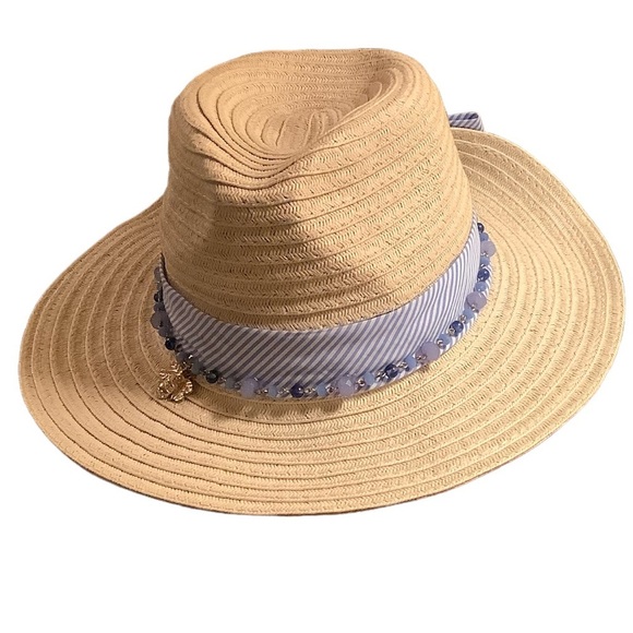 Paper Straw Fedora Sun Beach Hat - Picture 4 of 9